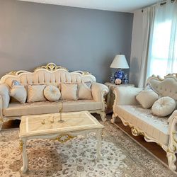 New In The Box 📦 Classic Luxury Living Room Sofa Set 3pc - Delivery And Financing Available 