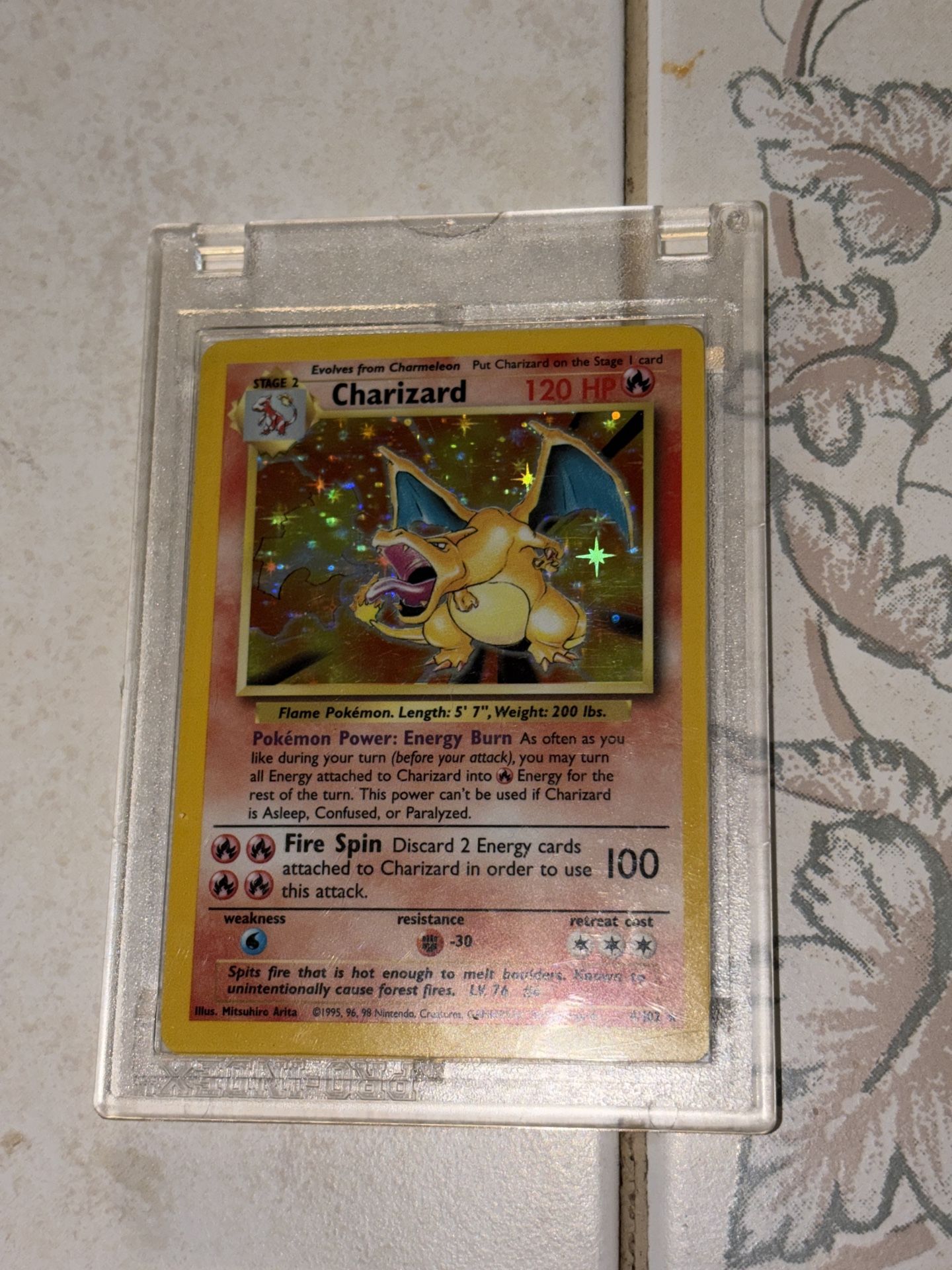 Charizard 1999 stage 2 holo pokemon card