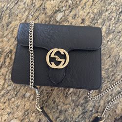 NEW Gucci Black Leather Bag
