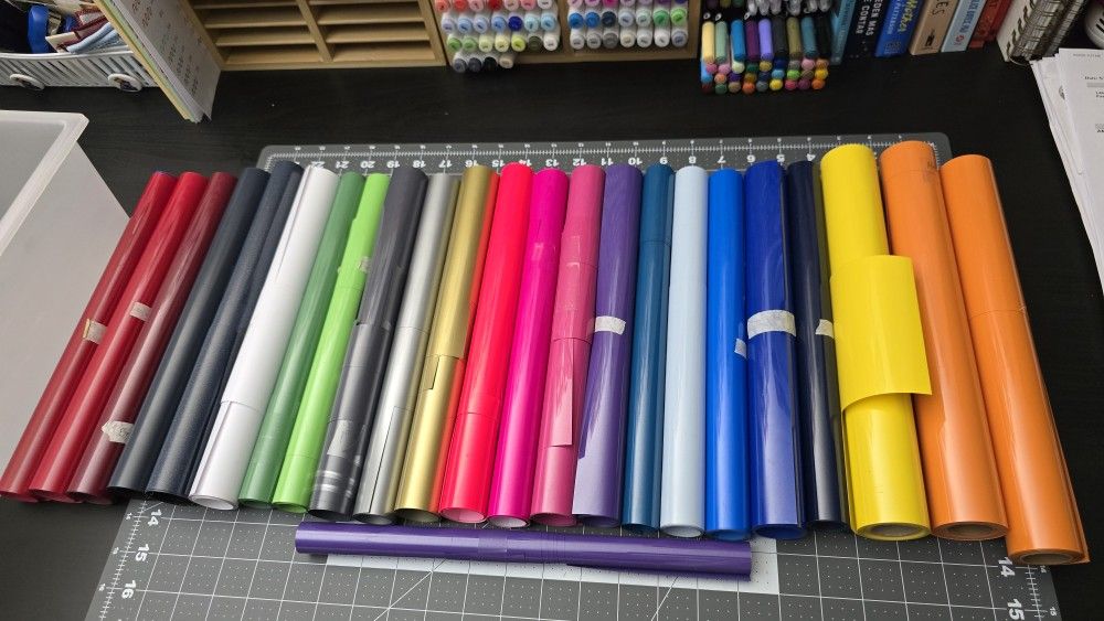 Siser Heat Transfer Vinyl Rolls Lot Of 24