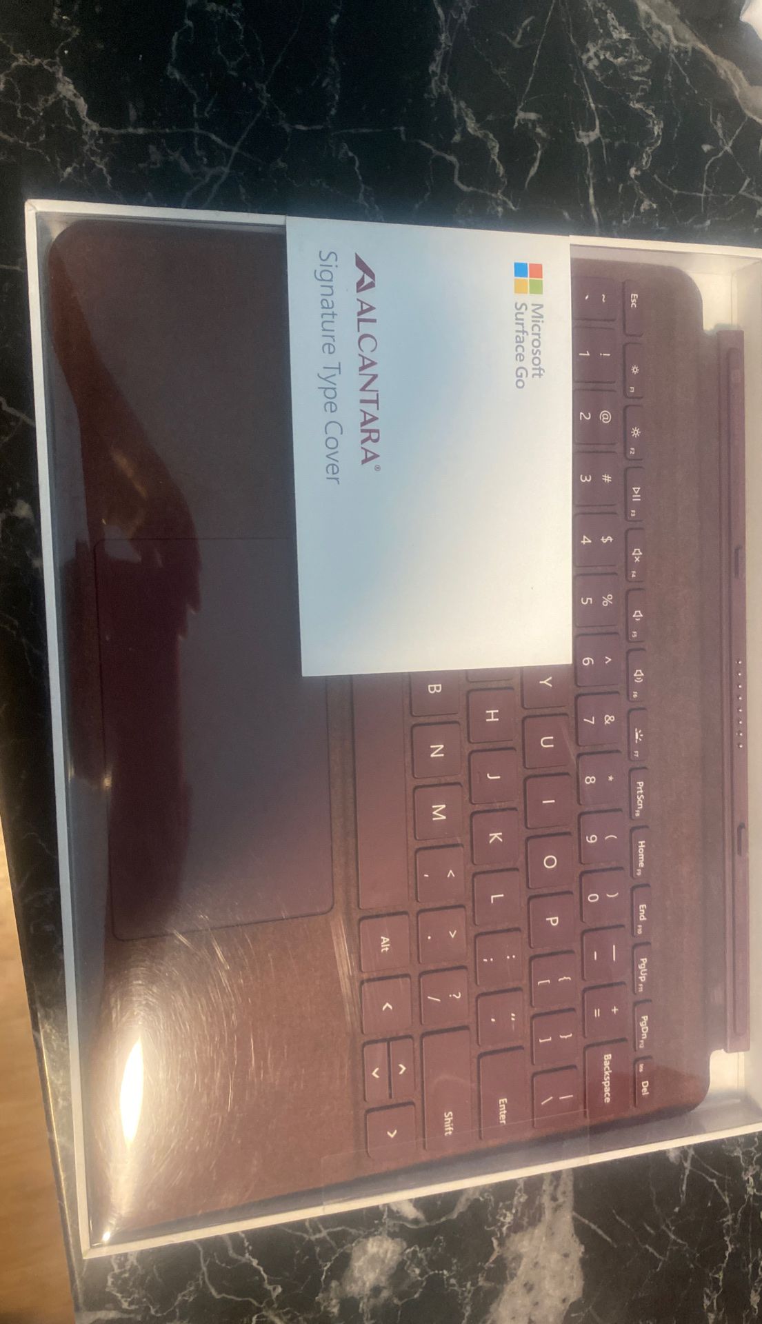 Microsoft Surface Go Signature Type Cover( Burgundy Alcantara)
