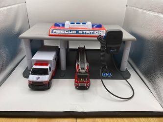 Kids play police station