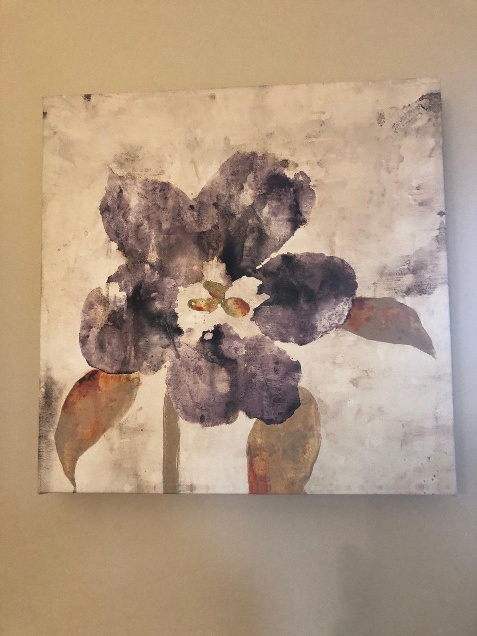 Purple Flower Canvas Wall Art