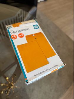 95 Large Kraft Clasp Envelopes 9” x 12” – Almost Full Box