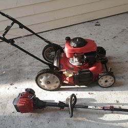 Craftsman Weed eater Honda Lawn Mower Self-propelled. 120 Takes The Both Excellent Condition