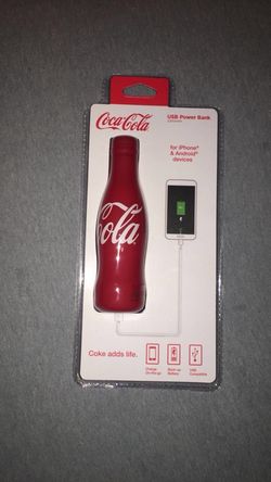 Portable charger coke bottle