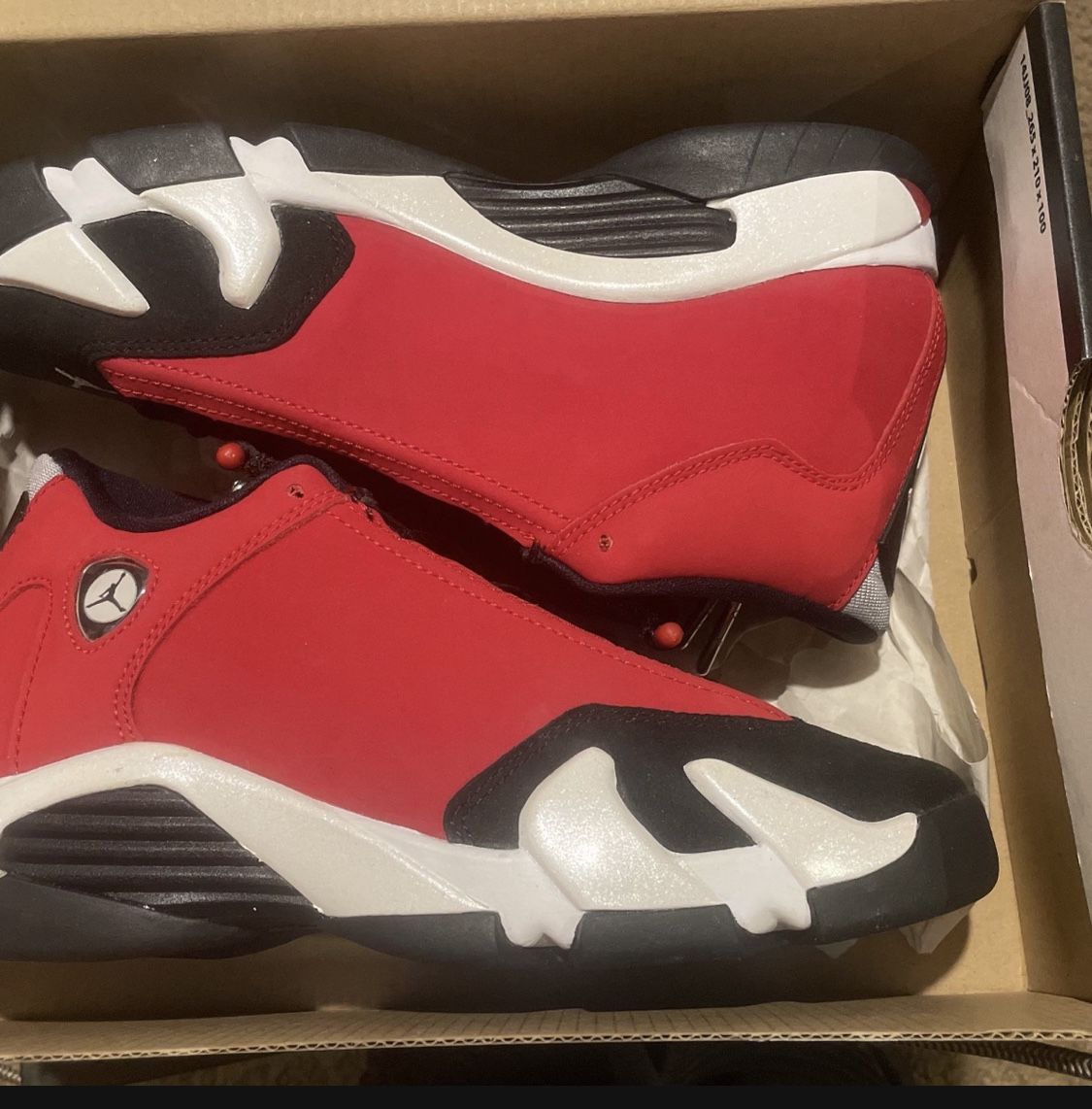 Air Jordan 14 Gym Red “Toro” Size