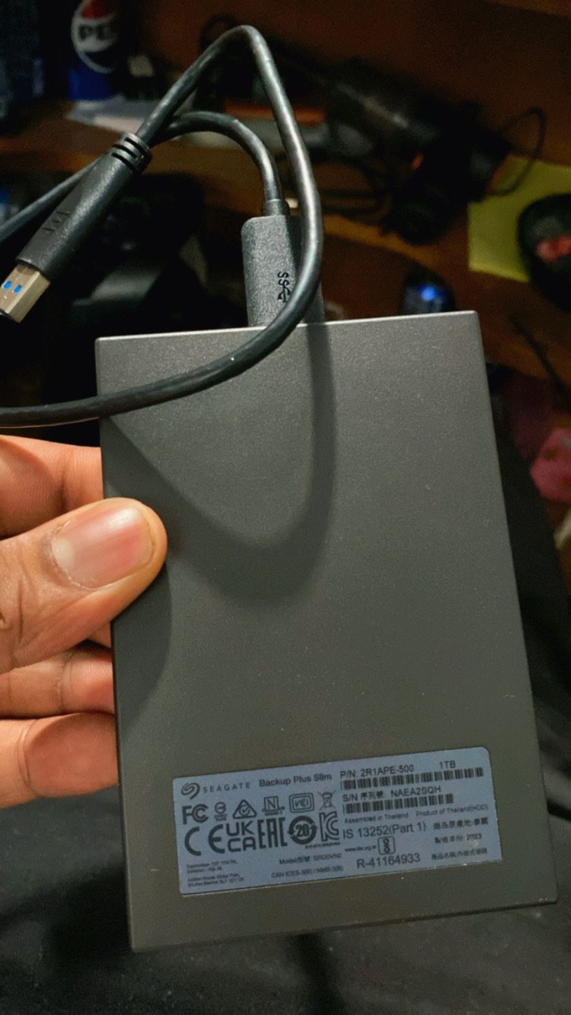 Seagate 1TB game hard drive
