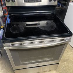 Electric Stove GE Stainless Steel Glass 