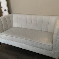 White Love Seat Couch
