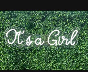 It’s a girl neon sign for sale