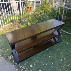 Wood Tv Stand For Big TVs 80”