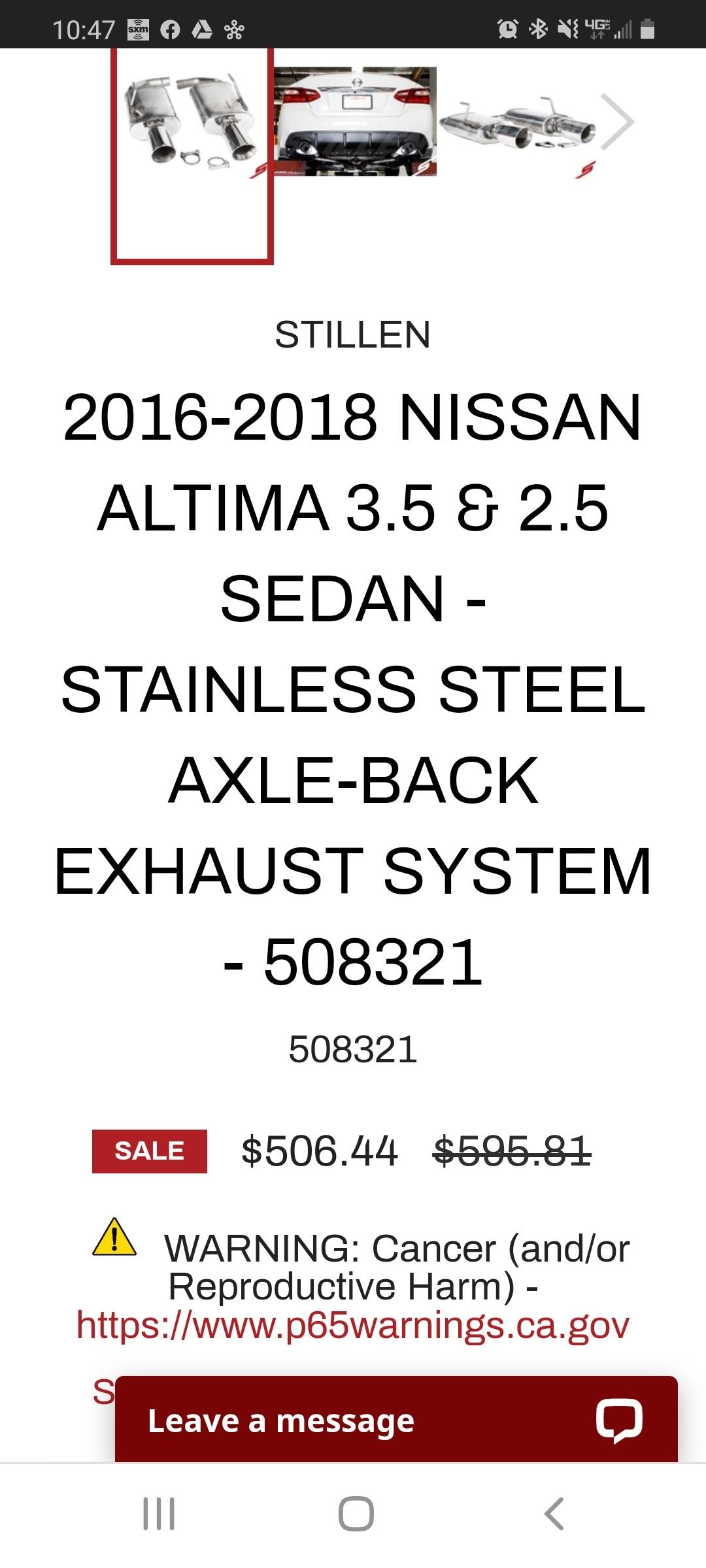 Stillen exhaust