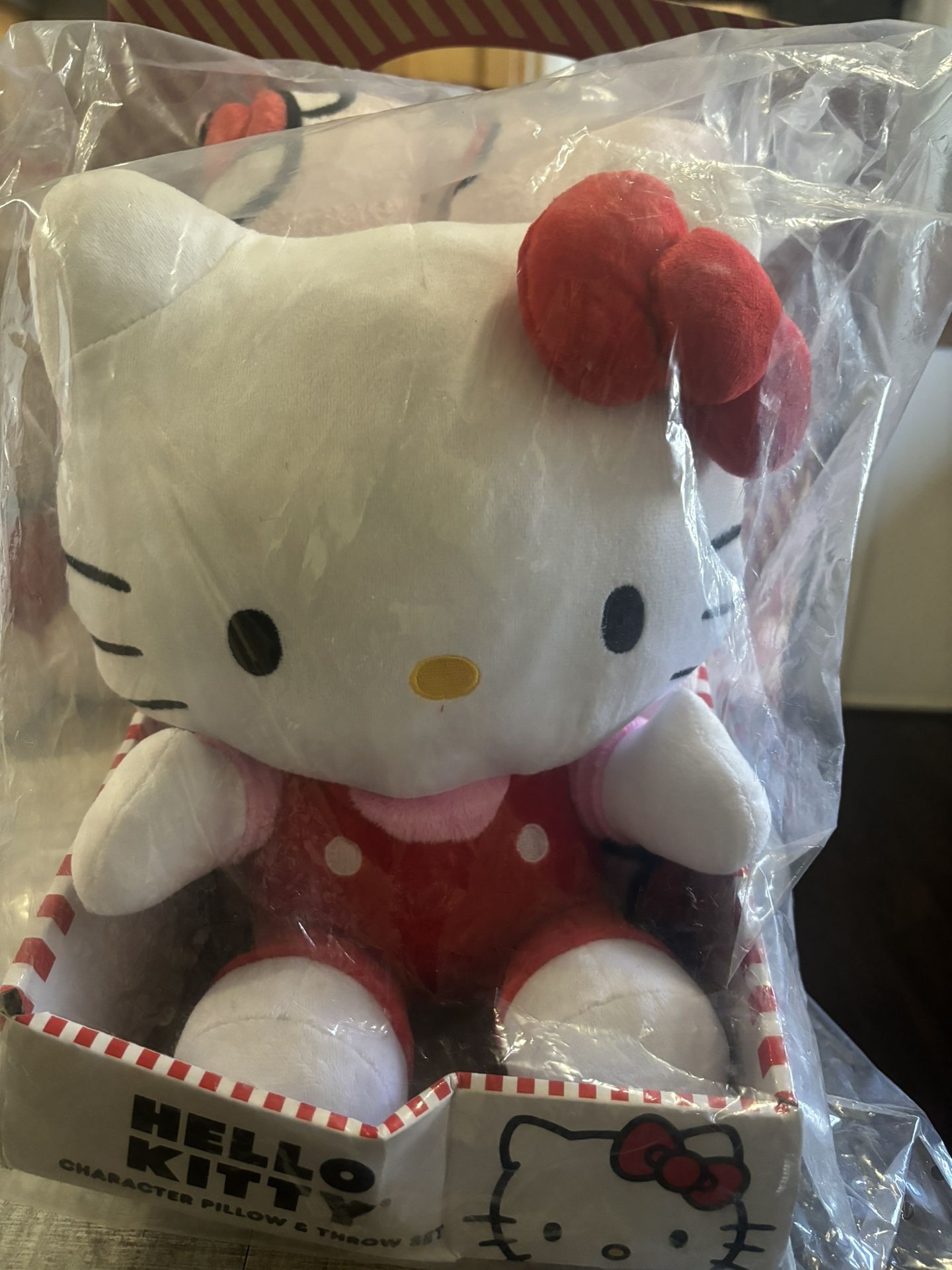 Hello Kitty Character Pillow & Throw Set