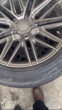 Single 2013 mustang tire and rim