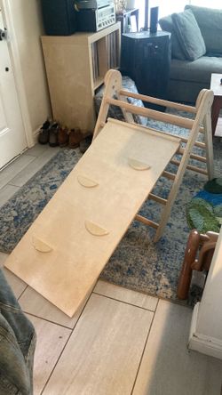 Free! For Trade! Montessori Pikler Kids Climbing Triangle and Slide Climbing Board