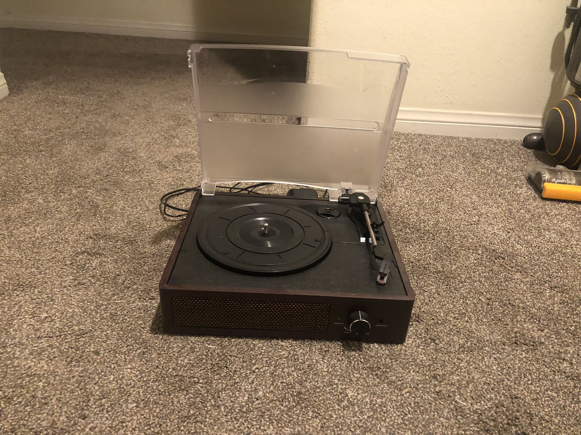 Brand New Record Player Never Used Been Collecting Dust For A While Though Now But There Is No Box To It