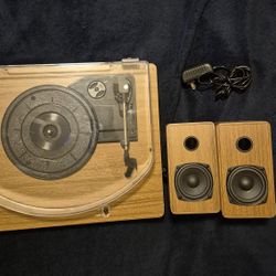 Bluetooth Record Player W/Speakers...