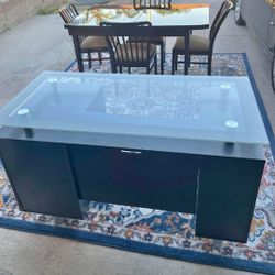 Table Set, Computer Desk, and Rug