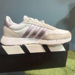 Adidas Low-Top Sneakers White and Purple