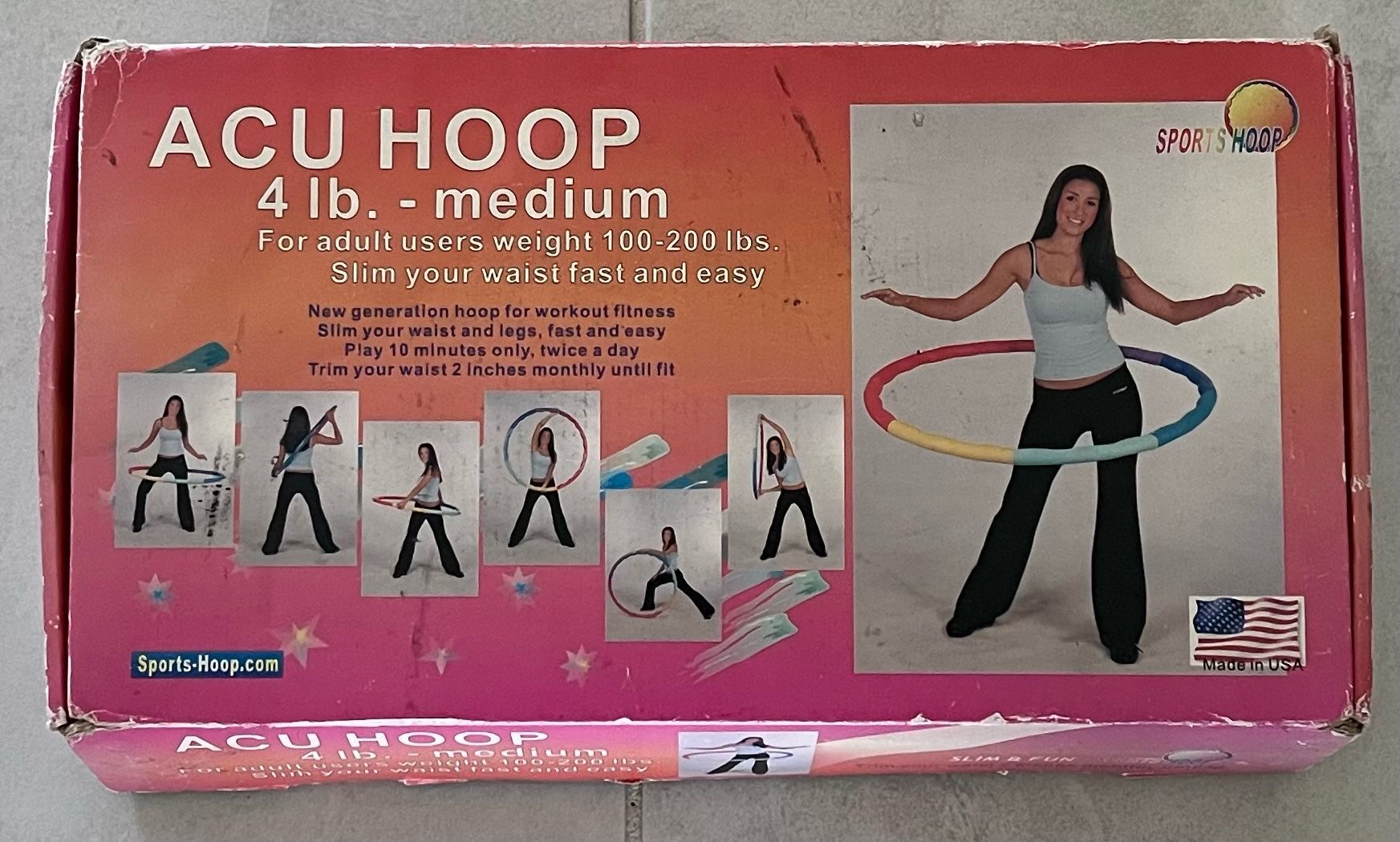 Exercise Equipment Weight Belt Acu Hoop Hula Slim Your Waist Gift 4Lb Medium
