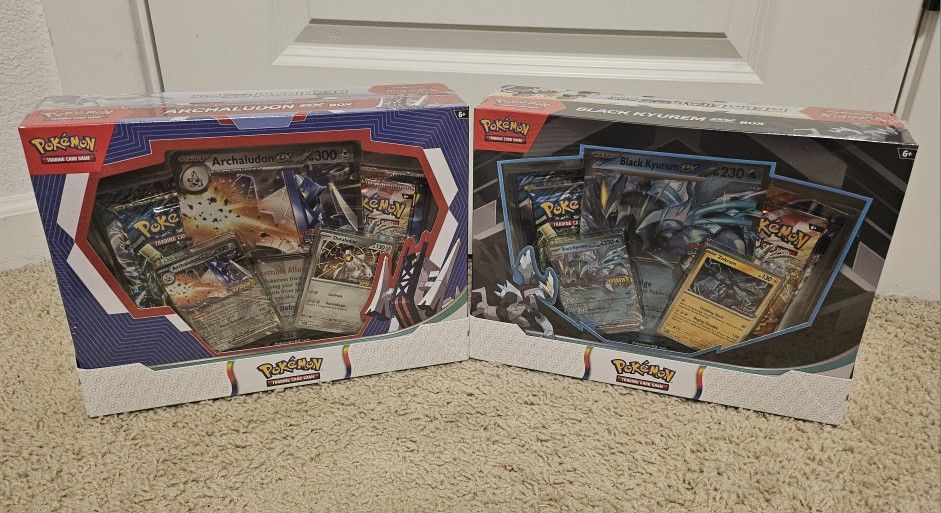 Pokemon Boxes Black Kyurem Ex Archaludom Ex Reshiram Ex Melmetal Ex