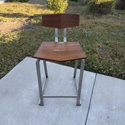 Steel Wooden Chairs/Stool