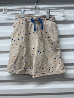 365 Kids Sweat Shorts 3T Unisex Baby & Toddler Beige Speckled Drawstring