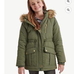 Justice Girls Parka Jacket with Hood, Sizes XS (5-6) &  L (12-14) BNWOT $30 EACH