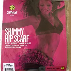 ZUMBA Shimmy Hip Scarf, Purple 