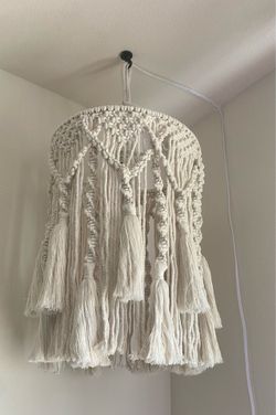 Boho hanging lamp shade