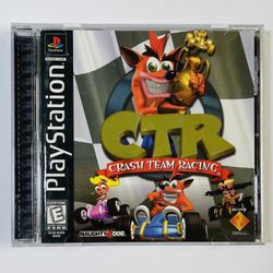 CTR Crash Team Racing Sony PS1 Complete CIB Holo Cover