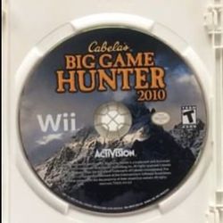 Cabela's Big Game Hunter (Nintendo Wii 2010) Disc Only