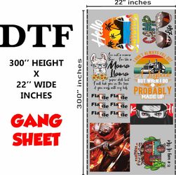 Dtf Gang Sheets 