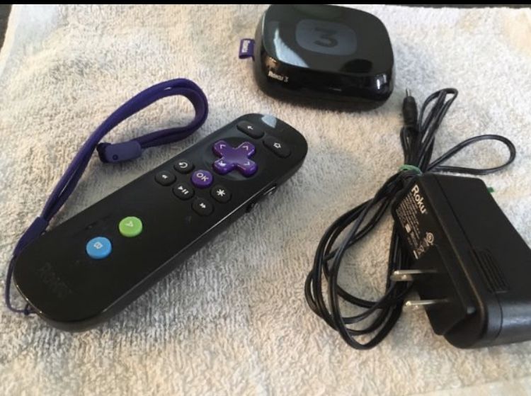 Roku 3 (3rd generation) Streaming Box w remote Like New no box