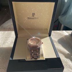 🔥 AP Bust Down | Moissanite Watch | Passes Diamond Tester | Full Iced-Out + Box 💎