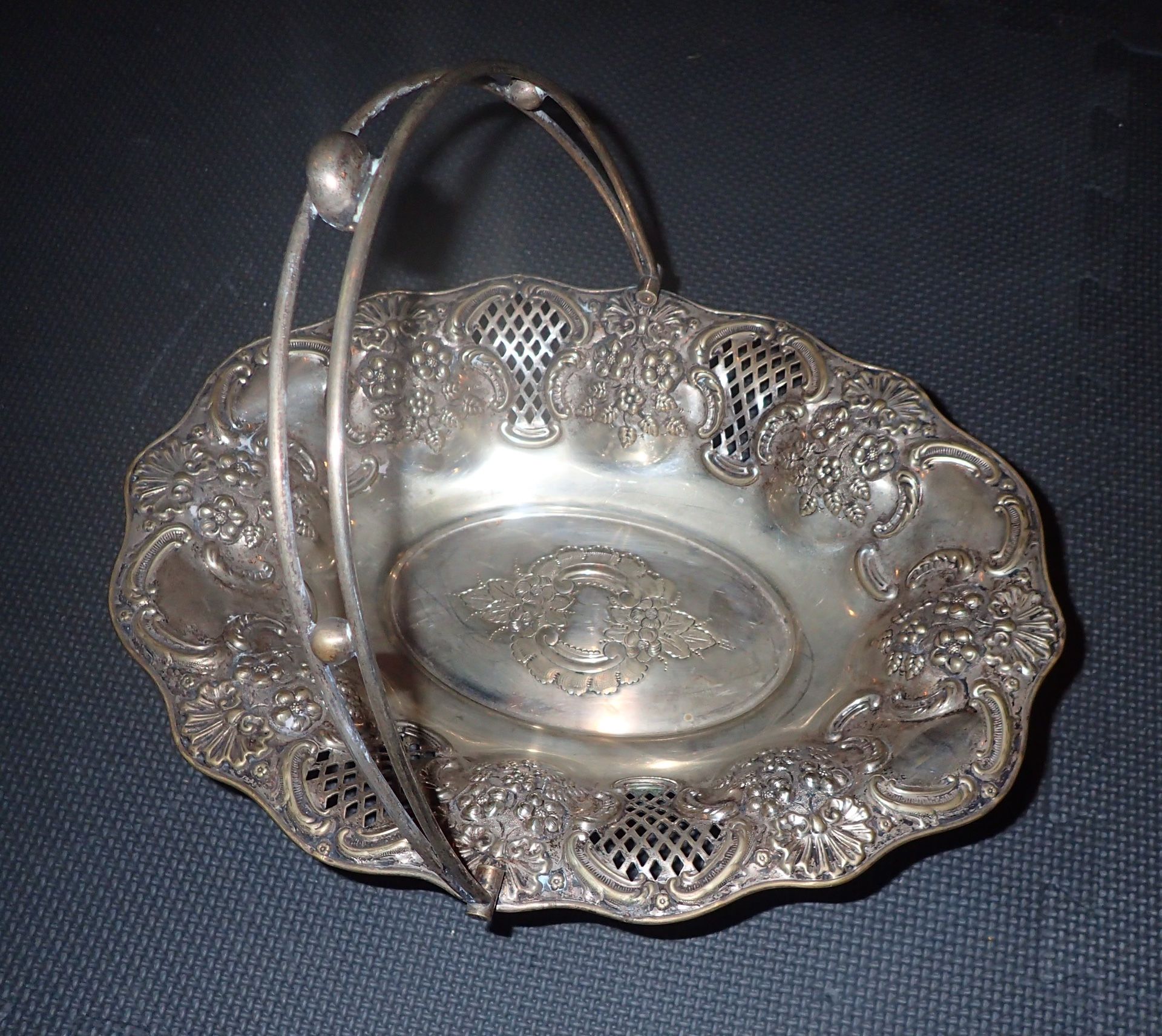 Vintage Silver-Plated Basket (EPNS