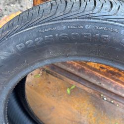 P225-60R18 Almost New Tire 18”