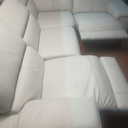 SECTIONAL GENUINE LEATHER RECLINER ELECTRIC ⚡.. DELIVERY SERVICE AVAILABLE 🚚⚡🚚