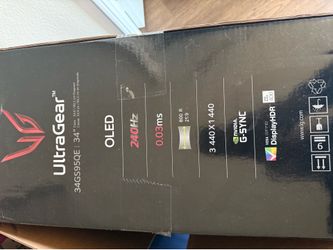 LG UltraGear 34GS95Qe OLED Gaming Monitor