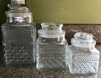 Decorative Glass Jars Set 