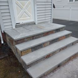 Paver And Bluestone Steps