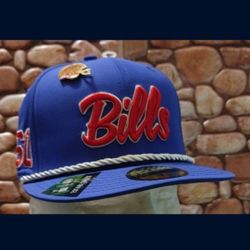 Buffalo Bills Size 7 1/8 Vintage New Era "2019 Sideline SATIN-FEEL W/ROPE VISOR" Hat (NWT) EXTREMELY RARE!💣 Please Read Description. 