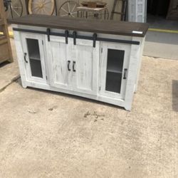 Tv Cabinet With Sliding Barn Doors For Storage large Size