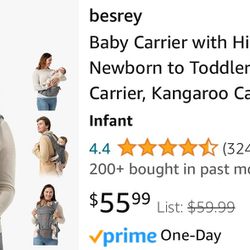 Besrey Baby Carrier & Hip Seat