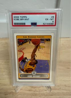 2006 Topps Kobe Bryant #8 PSA 6 EX-MT