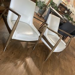 White Arm Chairs 