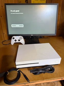 Xbox One S Console with Controller and Cables