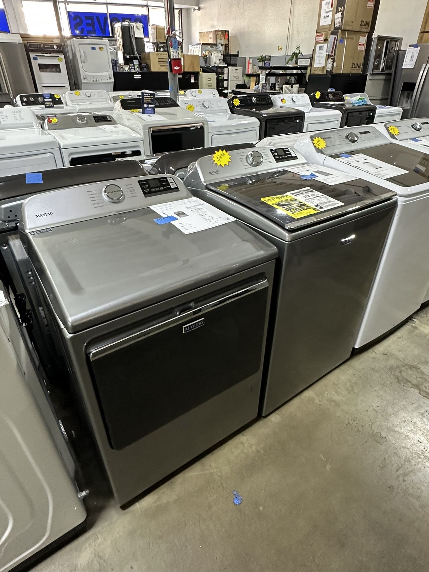 Maytag  Washer And Dryer Set Charcoal Grey
