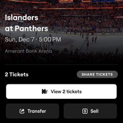 Club Parking Florida Panthers Dec 7